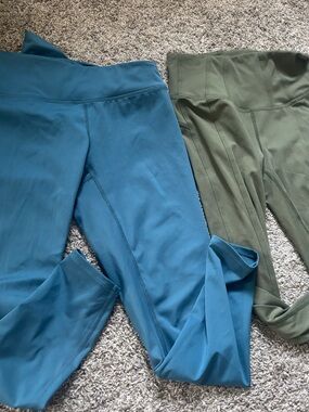 FP Movement by Free People Teal & Olive Green Leggings